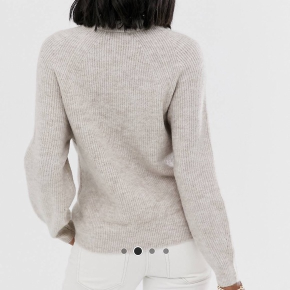 Asos Maternity Beige Balloon Sleeve Sweater - Picture 3 of 7